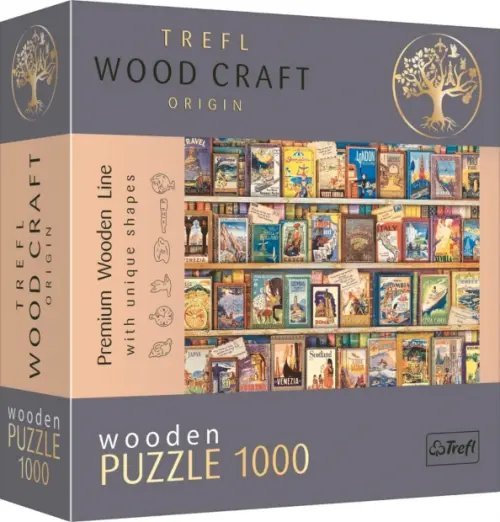 Puzzle-1000 Путеводители по миру, деревянный