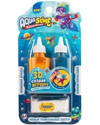 Малый набор Aqua Slime из цветного геля, голубо-оранжевый