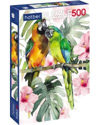 Puzzle-500. Тропические попугаи