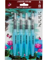 Набор кистей с резервуаром Water Brush, 4 штуки