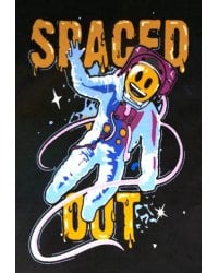 Эмоджи. Картина по номерам Космонавт в космосе граффити