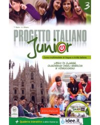 Progetto italiano Junior 3. Libro di classe &amp; Quaderno degli esercizi + DVD Video