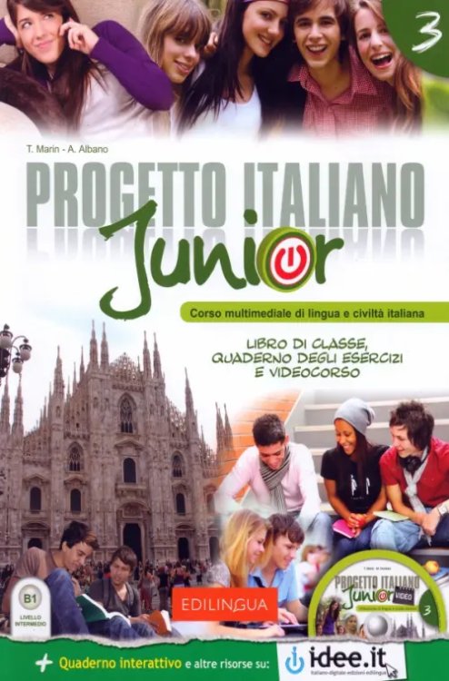 Progetto italiano Junior 3. Libro di classe &amp; Quaderno degli esercizi + DVD Video