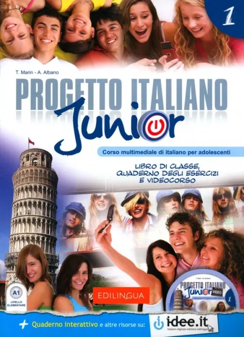 Progetto italiano Junior 1. Libro di classe &amp; Quaderno degli esercizi + DVD Video