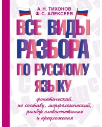 Все виды разбора по русскому языку. Фонетический, по составу, морфологический, разбор словосочетания