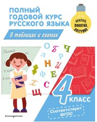 Полный годовой курс русского языка в таблицах и схемах. 4 класс