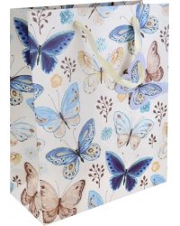Подарочный пакет Голубые бабочки