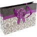 Пакет подарочная Фиолетовая лента