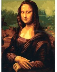 Картина по номерам на холсте с подрамником Мона Лиза. Леонардо да Винчи