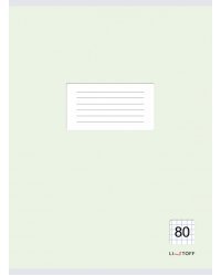Тетрадь для конспектов Классическая, зеленая, А4, 80 листов