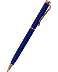 Ручка шариковая с поворотным механизмом Bello, синяя