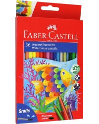Карандаши цветные акварельные Рыбки, 36 цветов