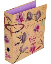 Папка с арочным механизмом Bloom Garden, A4, 75 мм, фиолетовая