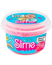 Slime glamour collection clear, розовый