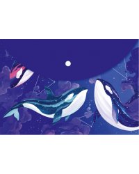 Папка для документов пластиковая Созвездие киты, А4