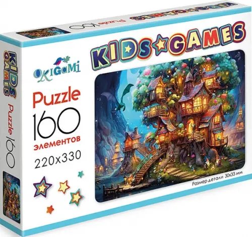 Kids Games. Пазл-160. Домик на дереве