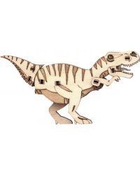 Деревянный конструктор, 3D пазл Тираннозавр Клык