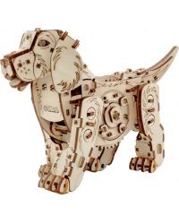 Конструктор деревянный 3D Механическая собака Puppy