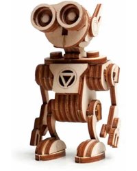 Конструктор 3D деревянный подвижный Робот Санни