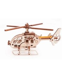 Конструктор 3D деревянный Вертолет Стриж