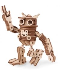 Конструктор 3D деревянный подвижный Робот Фил