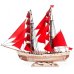 Сборная модель из дерева Корабль с парусами Секрет Океана