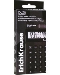 Калькулятор карманный 8-разрядов PC-987 Classic, черный