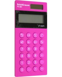 Калькулятор карманный 8-разрядов PC-987 Neon, розовый