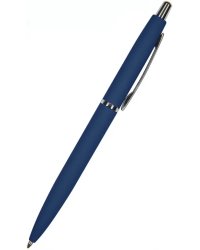 Ручка шариковая автоматическая San Remo, синяя, цвет корпуса ярко-синий, в футляре