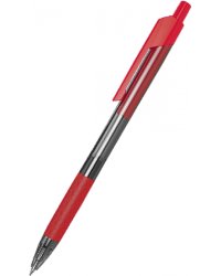Ручка шариковая красная 0.5 мм резиновая манжета Arrow (EQ01840)
