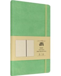 Блокнот Joy Book. Аквамариновый, 96 листов, А5, клетка, твердый переплет, экокожа