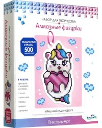 Алмазная фигурка с магнитом Няшный единорог