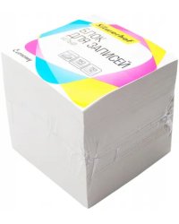 Блок для записей бумажный 9х9х9 см, белый 60г/м2 (701024)