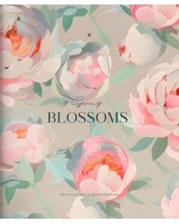 Тетрадь Blossoms, A5, 48 листов, клетка, в ассортименте
