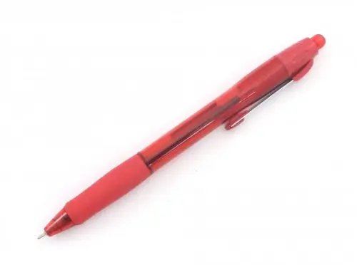 Ручка шариковая автоматическая Cello JETTA STEEL, 0.7 мм, красный