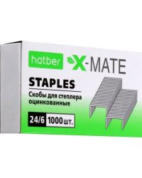 Скобы для степлера X-Mate №24/6, 1000 скоб, 6 мм