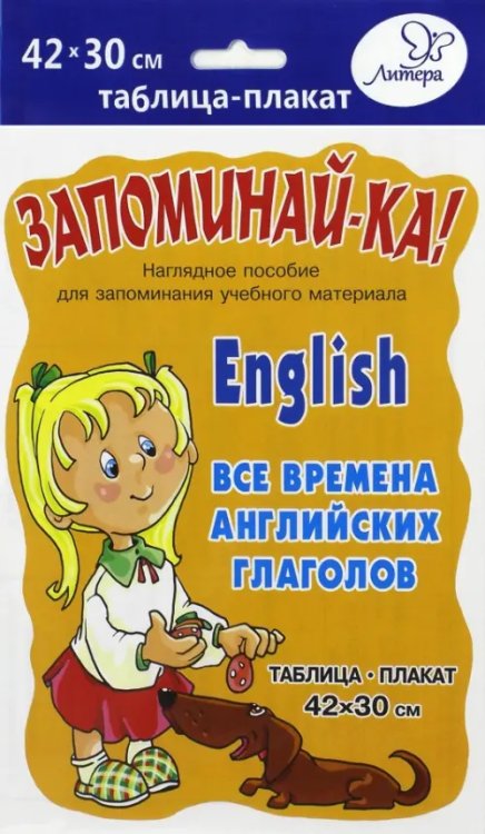 Английский. Все времена английских глаголов. Плакат