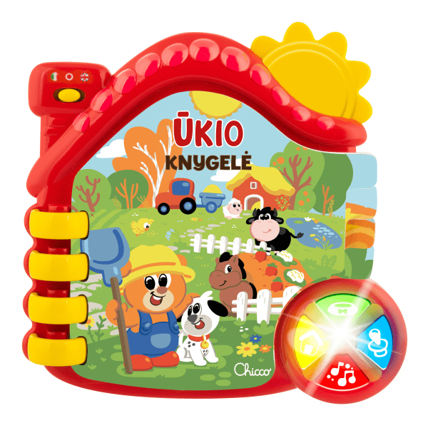 CHICCO Игнтерактивная книга Ферма (на латышском языке)