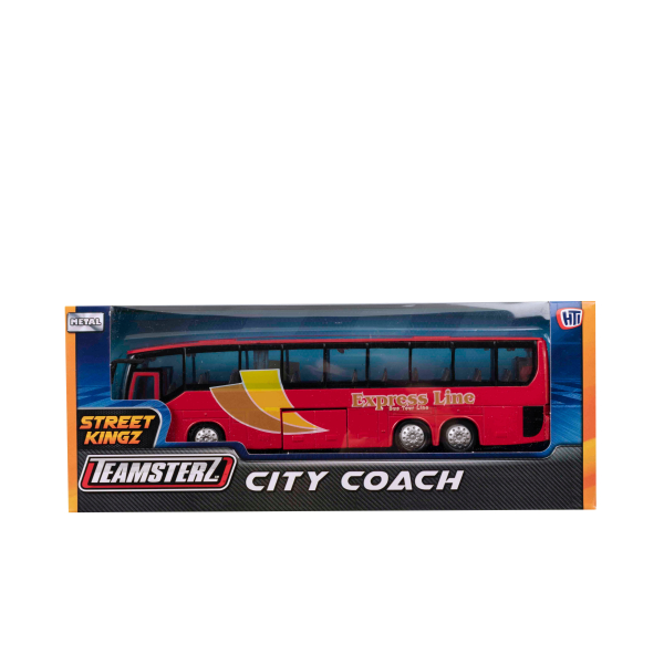 TEAMSTERZ Металлическая моделька рейсового автобуса, 18 см