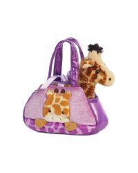 AURORA Fancy Pals плюшевая игрушка, жираф в сумке, 20 см