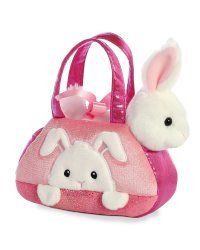 AURORA Fancy Pals плюшевая игрушка, кролик в сумке, 20 см