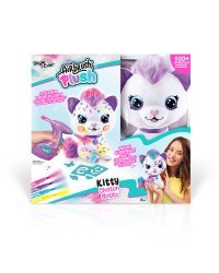 AIRBRUSH PLUSH игровой набор мягкая игрушка с аэрографом Котенок 25, см