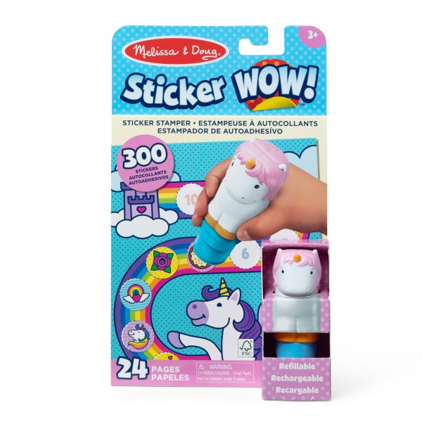 MELISSA & DOUG игровой комплект с наклейками Sticker WOW! Единорог