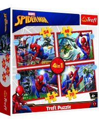 TREFL SPIDER-MAN Комплект пазлов Человек-паук (4 in 1)