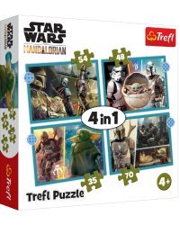 TREFL STAR WARS Комплект пазлов 4в1 Мандалорец