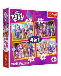 TREFL MY LITTLE PONY Комплект пазлов 4в1 Мой маленький пони