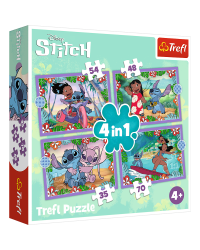 TREFL STITCH Комплект пазлов 4в1