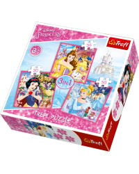 TREFL DISNEY PRINCESS Комплект пазлов 3в1 Принцессы