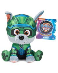 PAW PATROL Mighty Pups Movie Мягкая игрушка Рокки, 15 см