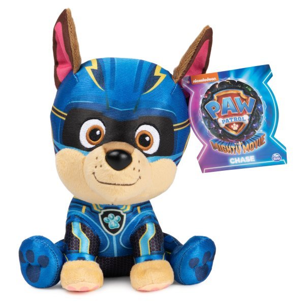 PAW PATROL Mighty Pups Movie Мягкая игрушка Гонщик, 15 см